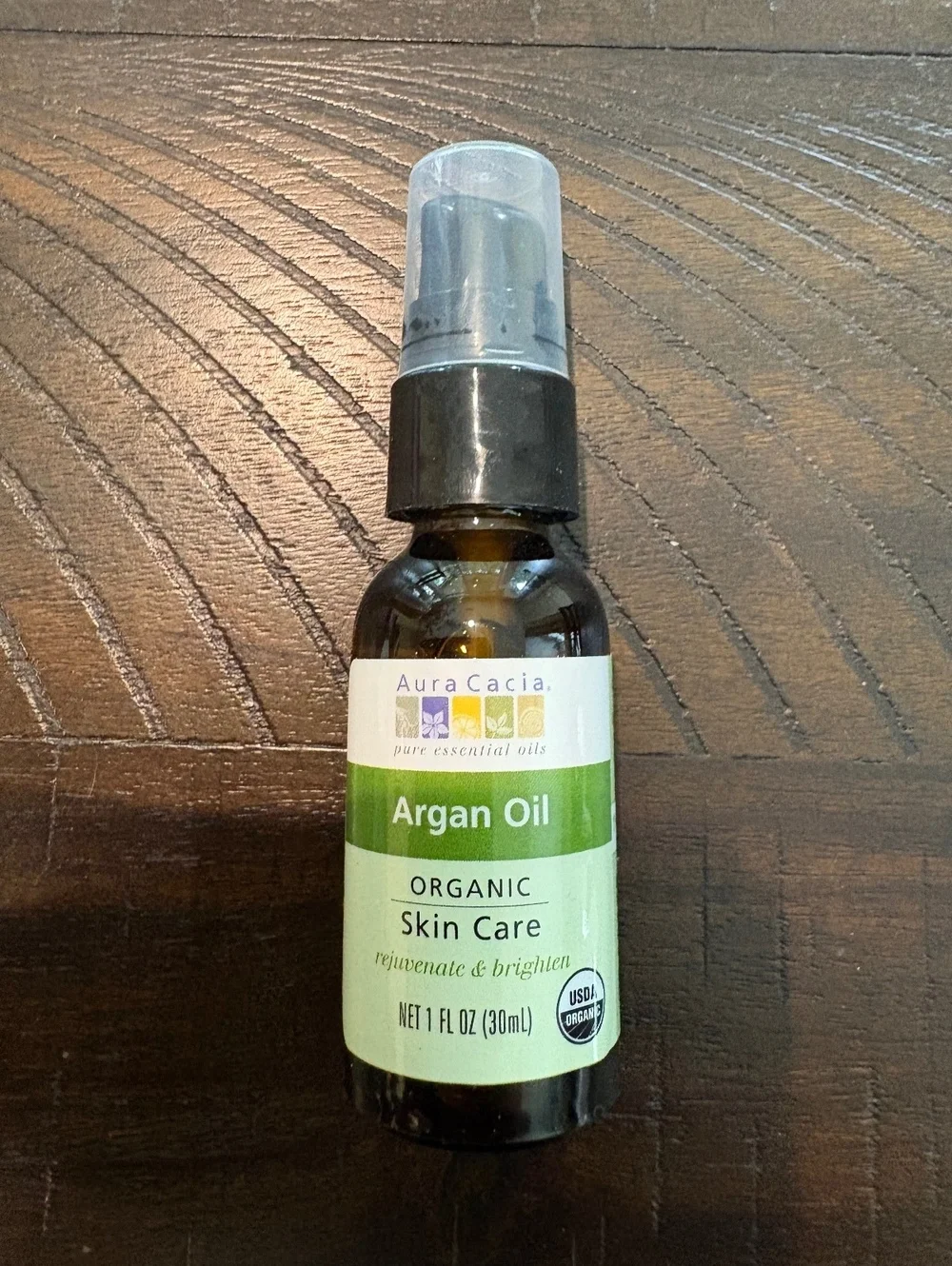 Aura Cacia Organic Argan Oil 1 fl oz (30mL) New USDA Organic Skin & Hair Care